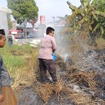 Polres Serang Tindaklanjuti Laporan 110, Kebakaran Lahan Berhasil Dipadamkan