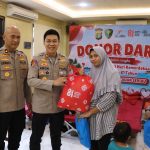 Sidokkes Polres Kepulauan Seribu Gelar Bakti Kesehatan Donor Darah dan Cek Kesehatan Gratis Sambut HUT RI ke-81