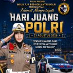 Ucapan Selamat Hari Juang Polri Kompol Darmawati, SE, SH, MH, Kepala KA Induk PJR BSD Korlantas Polri, mengucapkan Selamat Hari Juang Polri
