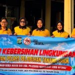 Semarak HUT Polwan ke-78, Polwan Polres Priok Gelar Bakti Kebersihan dan Anjangsana Purnawirawan