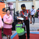 Didampingi Ketua Bhayangkari Cabang Kota Jambi, Kapolresta Kunjungi TK Kemala Bhayangkari 30