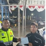 Petugas Induk PJR BSD Korlantas Polri Sigap menindak Lanjuti Sepeda Motor Masuk Ruas Tol BSD