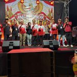 Bhabinkamtibmas Polsek Medansatria Hadiri Pesta Rakyat Kaliabang Pisang Batu dalam Rangka HUT RI ke-81