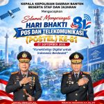 Hari Bhakti Postel ke-81, Kapolda Banten Ajak Masyarakat Manfaatkan Teknologi Secara Positif