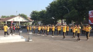 Jaga Kebugaran dan Kekompakan, Polres Pasuruan Kota Gelar Olahraga Bersama Seluruh Personel