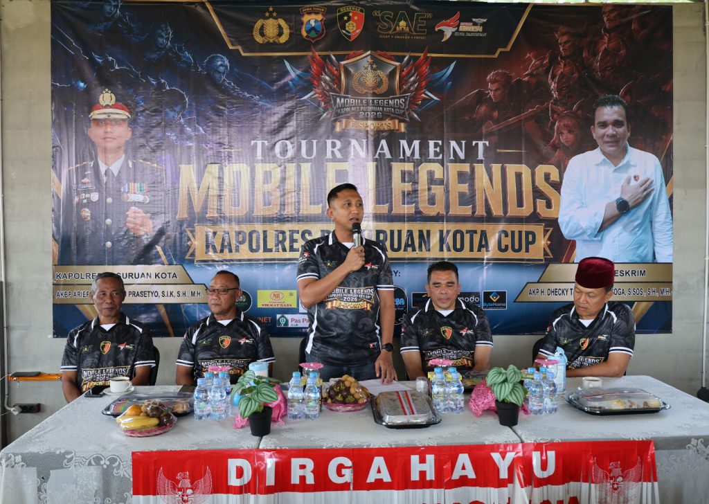 Kapolres Pasuruan Kota Buka Tournament Mobile Legend Kapolres Pasuruan Kota Cup