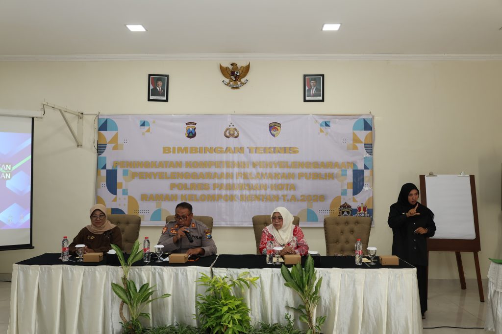 Polres Pasuruan Kota Gelar Bimtek, Tingkatkan Kompetensi Pelayanan Publik Ramah Bagi Kelompok Rentan