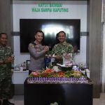 Sambut HUT TNI Ke 81 Polresta Banjarmasin Silaturahmi Ke Kodim