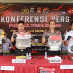 Polres HSU Gelar Konferensi Pers Terkait Penemuan Mayat Yang Menghebohkan Warga HSU