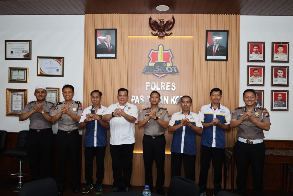 Silaturahmi Pengurus PBVSI Kota Pasuruan Dengan Kapolres, Bahas Persiapan Kejurprov U-19 Di Jombang