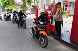 Antisipasi Kerawanan Objek Vital, Polsek Pohjentrek Gelar Patroli di SPBU 54.671.09 Warungdowo