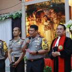 Wakapolda Kalsel Pimpin Giat Minggu Kasih Di Gereja GKE Eppata Banjarmasin, Pererat Silaturahmi Dan Jamin Keamanan Ibadah